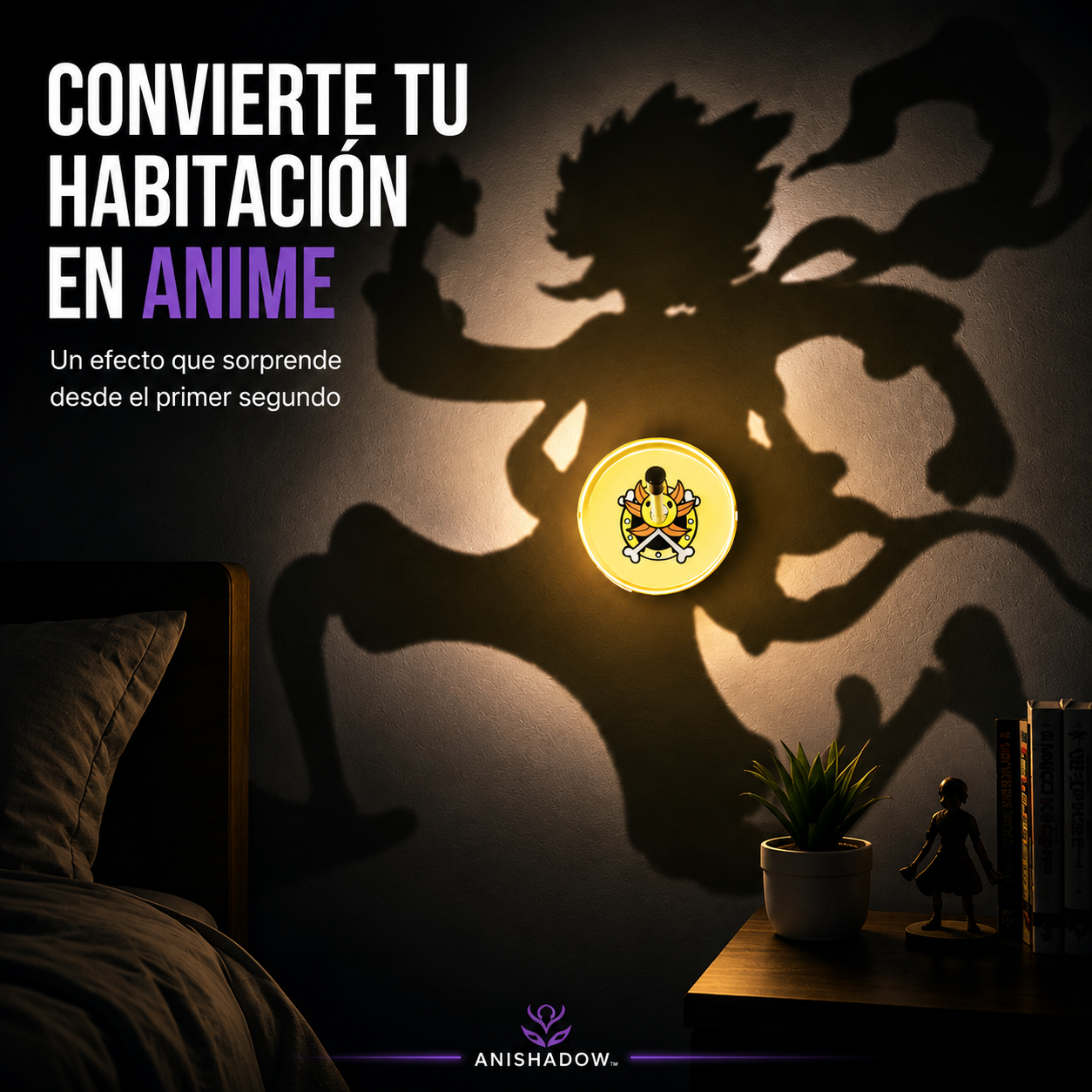 AniShadow™ – Lámpara Anime con Efecto Sombra