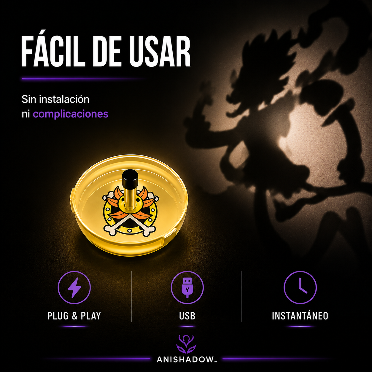AniShadow™ – Lámpara Anime con Efecto Sombra